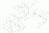 Toro 73502 (520-H) - 520-H Garden Tractor, 1997 (7900001-7999999) Ersatzteile HYDRAULIC LIFT SYSTEM #2