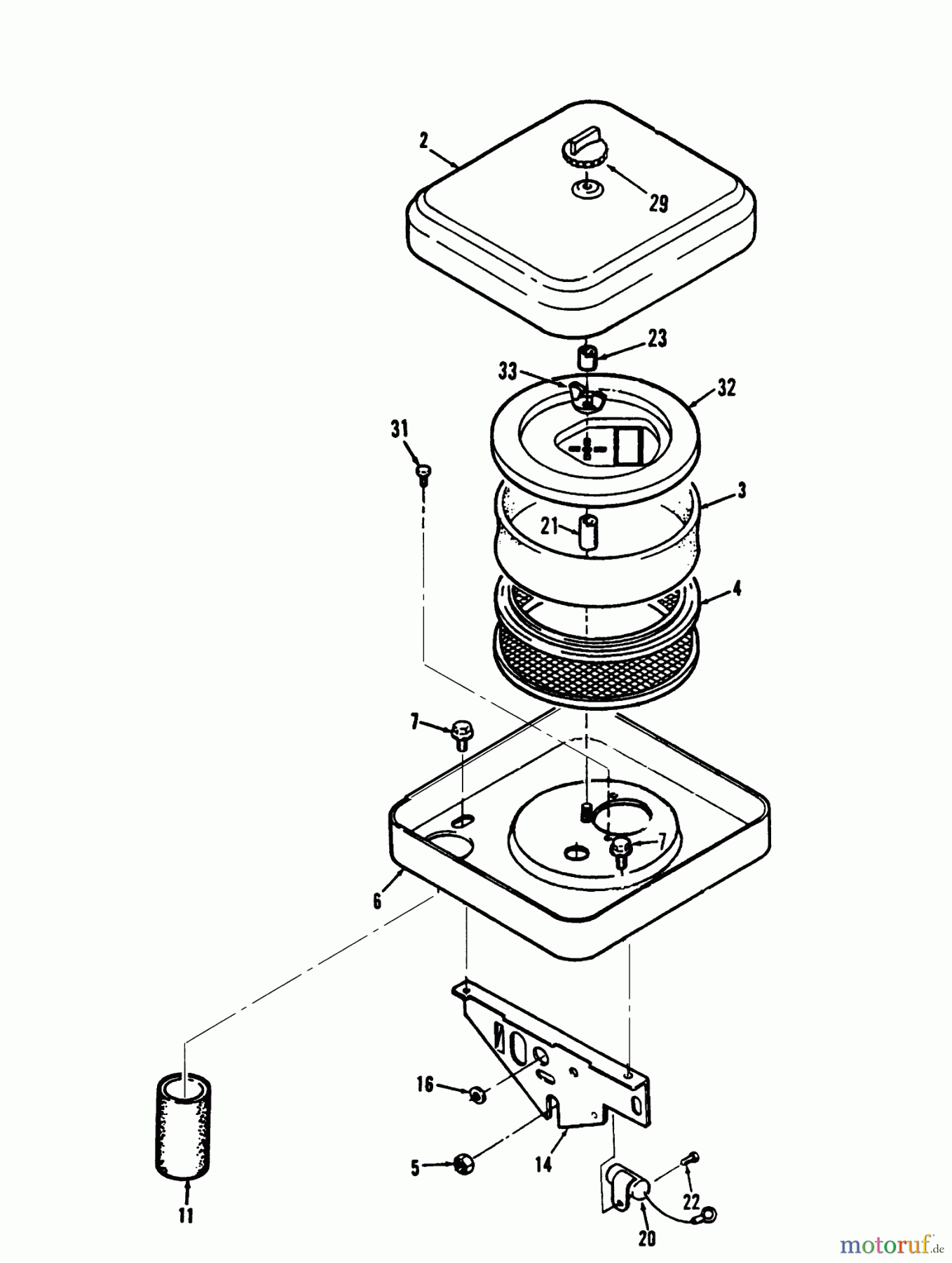 Toro Neu Mowers, Lawn & Garden Tractor Seite 1 73520 (520-H) - Toro 520-H Garden Tractor, 1993 (39000001-39999999) AIR CLEANER