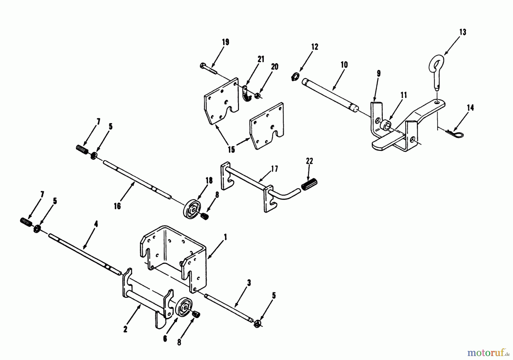 Toro Neu Mowers, Lawn & Garden Tractor Seite 1 73520 (520-H) - Toro 520-H Garden Tractor, 1993 (39000001-39999999) HITCHES