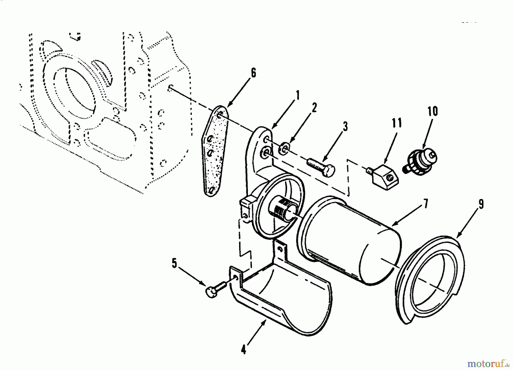 Toro Neu Mowers, Lawn & Garden Tractor Seite 1 73520 (520-H) - Toro 520-H Garden Tractor, 1993 (39000001-39999999) OIL FILTER AND LOW OIL PRESSURE CUT-OFF SWITCH