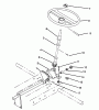 Toro 73520 (520-H) - 520-H Garden Tractor, 1994 (4900001-4999999) Ersatzteile STEERING GEAR ASSEMBLY