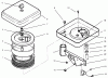 Toro 73520 (520-H) - 520-H Garden Tractor, 1995 (5900001-5900177) Ersatzteile AIR CLEANER