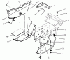 Toro 73520 (520-H) - 520-H Garden Tractor, 1995 (5900001-5900177) Ersatzteile BELT GUARD AND FOOTREST ASSEMBLY