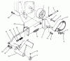 Toro 73520 (520-H) - 520-H Garden Tractor, 1995 (5900001-5900177) Ersatzteile BRAKE PEDAL & LINKAGE ASSEMBLY