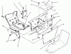 Toro 73520 (520-H) - 520-H Garden Tractor, 1995 (5900001-5900177) Ersatzteile HOODSTAND ASSEMBLY