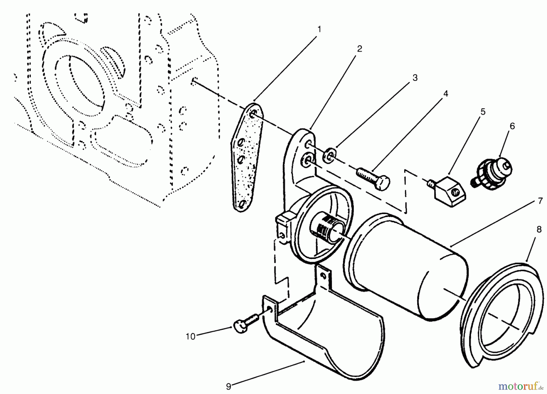Toro Neu Mowers, Lawn & Garden Tractor Seite 1 73520 (520-H) - Toro 520-H Garden Tractor, 1995 (5900001-5900177) OIL FILTER AND LOW OIL PRESSURE CUT-OFF SWITCH