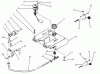Toro 73520 (520-H) - 520-H Garden Tractor, 1995 (5900001-5900177) Ersatzteile THROTTLE,CHOKE AND FUEL CONTROLS