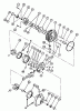 Toro 73520 (520-H) - 520-H Garden Tractor, 1995 (5900001-5900177) Ersatzteile TRANSMISSION EATON 1100-032