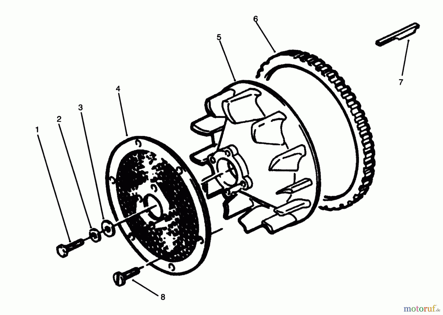Toro Neu Mowers, Lawn & Garden Tractor Seite 1 73520 (520-H) - Toro 520-H Garden Tractor, 1995 (5900178-5999999) BLOWER SCREEN & RING