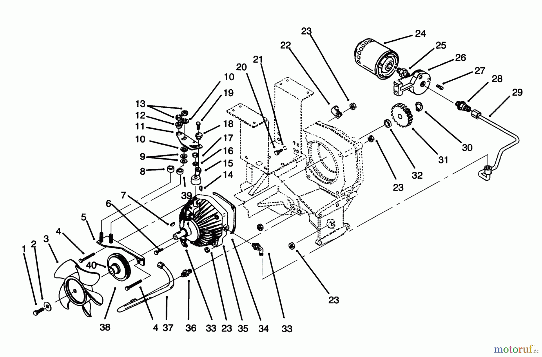 Toro Neu Mowers, Lawn & Garden Tractor Seite 1 73520 (520-H) - Toro 520-H Garden Tractor, 1995 (5900178-5999999) HYDROSTATIC TRANSMISSION