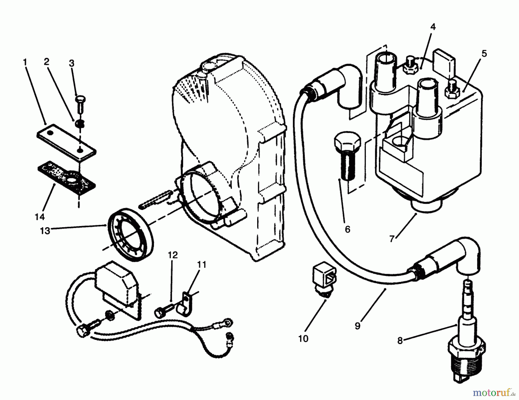 Toro Neu Mowers, Lawn & Garden Tractor Seite 1 73520 (520-H) - Toro 520-H Garden Tractor, 1995 (5900178-5999999) IGNITION-ELECTRONIC