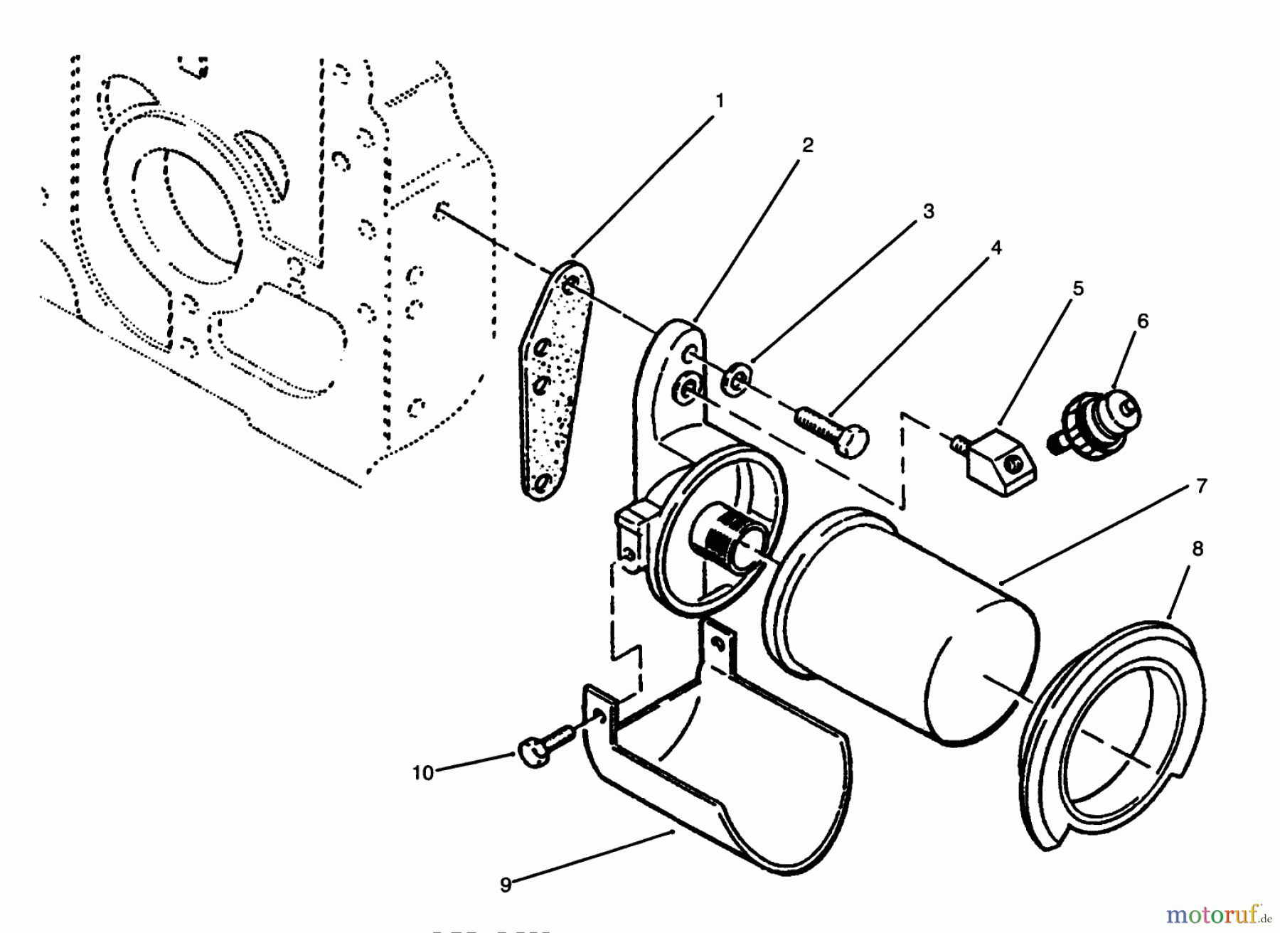 Toro Neu Mowers, Lawn & Garden Tractor Seite 1 73520 (520-H) - Toro 520-H Garden Tractor, 1995 (5900178-5999999) OIL FILTER AND LOW OIL PRESSURE CUT-OFF SWITCH