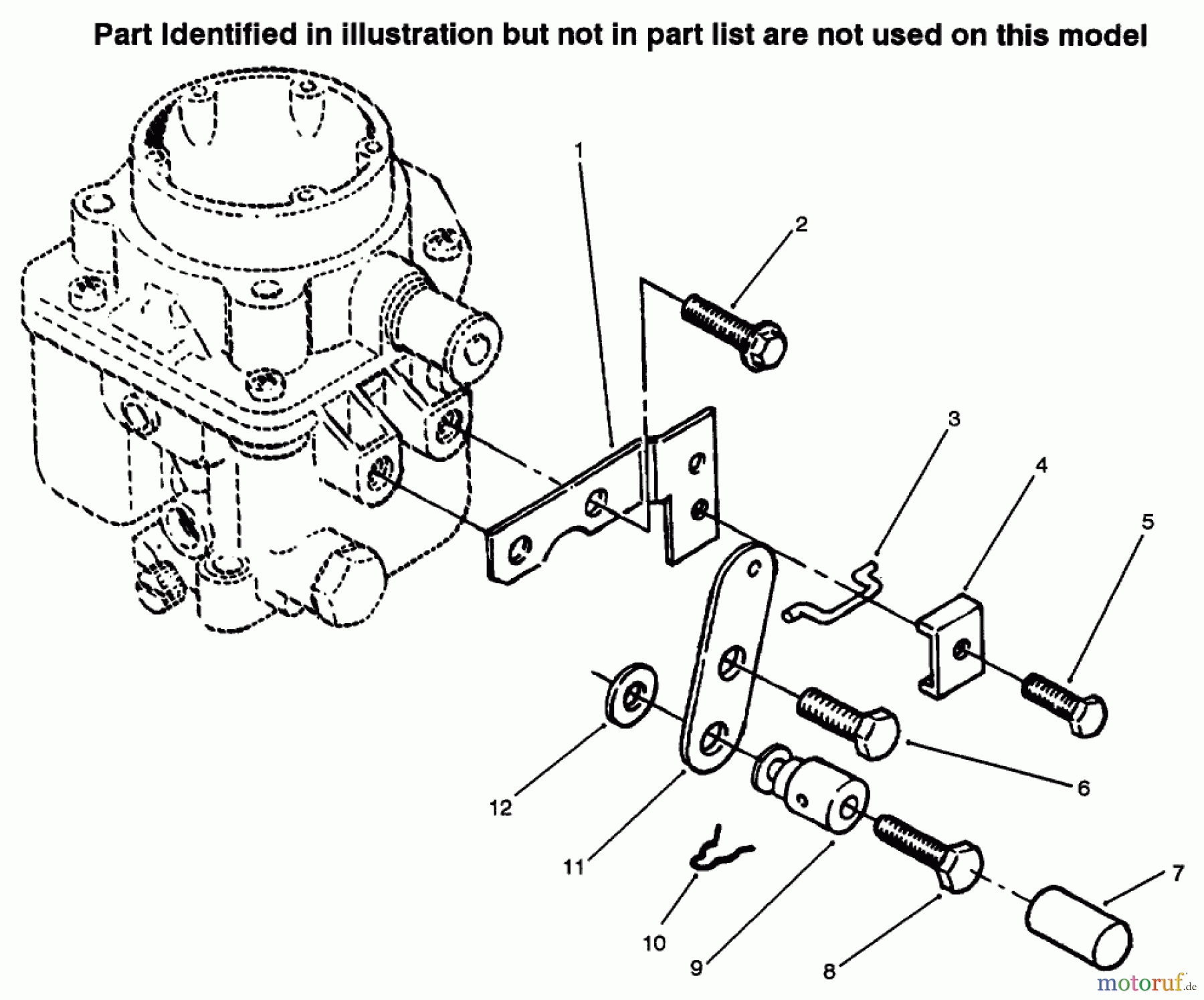 Toro Neu Mowers, Lawn & Garden Tractor Seite 1 73521 (520-H) - Toro 520-H Garden Tractor, 1996 (6900001-6999999) CHOKE CONTROL
