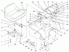 Toro 73521 (520-H) - 520-H Garden Tractor, 1997 (7900001-7999999) Ersatzteile FENDER, SEAT & TAIL LIGHTS
