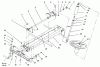 Toro 73521 (520-H) - 520-H Garden Tractor, 1997 (7900001-7999999) Ersatzteile FRAME AXLE AND STEERING SYSTEM
