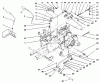 Toro 73521 (520-H) - 520-H Garden Tractor, 1997 (7900001-7999999) Ersatzteile HYDRO CONTROLS, BRAKE SYSTEM
