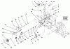 Toro 73521 (520-H) - 520-H Garden Tractor, 1997 (7900001-7999999) Ersatzteile HYDRO DRIVE, PARKING BRAKE