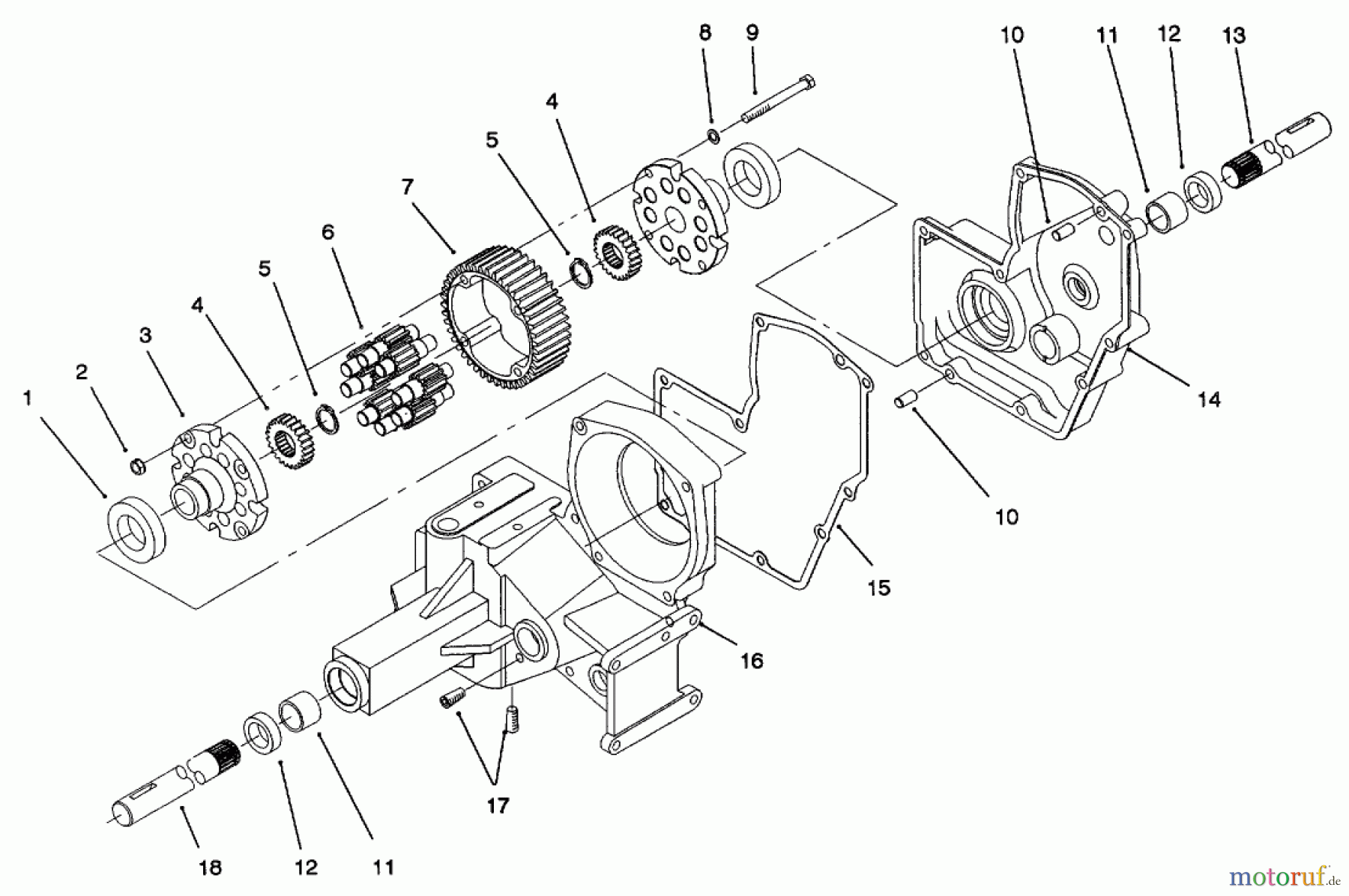 Toro Neu Mowers, Lawn & Garden Tractor Seite 1 73521 (520-H) - Toro 520-H Garden Tractor, 1996 (6900001-6999999) HYDROSTATIC TRANSMISSION #1