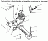 Toro 73521 (520-H) - 520-H Garden Tractor, 1997 (7900001-7999999) Ersatzteile INTAKE MANIFOLD & CARBURETOR