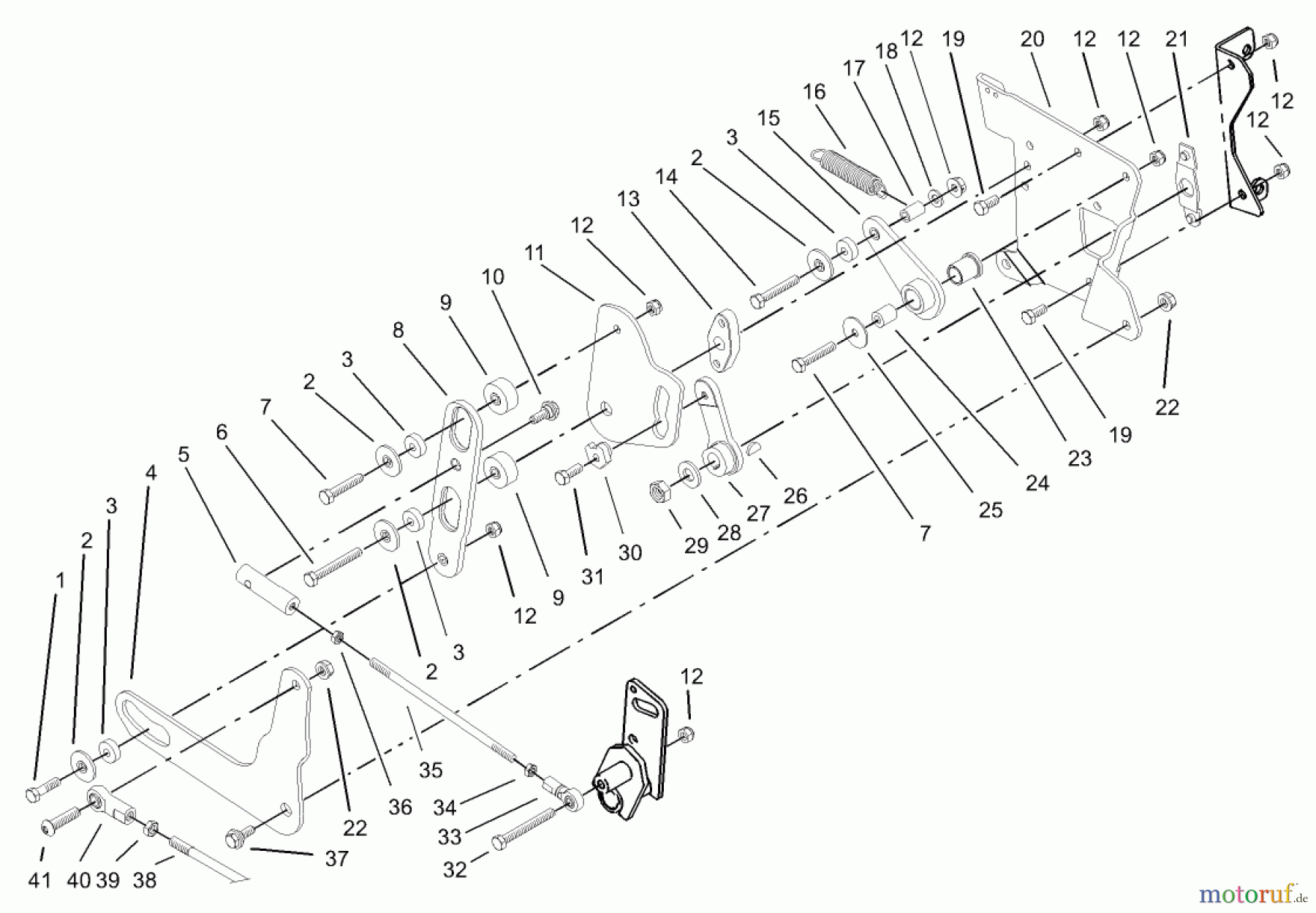 Toro Neu Mowers, Lawn & Garden Tractor Seite 1 73542 (520xi) - Toro 520xi Garden Tractor, 2004 (240000001-240999999) SMART TURN REAR ASSEMBLY