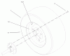 Toro 73542 (520xi) - 520xi Garden Tractor, 2004 (240000001-240999999) Ersatzteile WHEEL ASSEMBLY