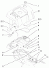 Toro 73546 (520Lxi) - 520Lxi Garden Tractor, 1998 (8900001-8999999) Ersatzteile FENDER AND FUEL SYSTEM ASSEMBLY