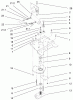 Toro 73546 (520Lxi) - 520Lxi Garden Tractor, 1998 (8900001-8999999) Ersatzteile LOWER POWER STEERING ASSEMBLY