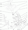 Toro 73546 (520Lxi) - 520Lxi Garden Tractor, 1998 (8900001-8999999) Ersatzteile POWER STEERING AND TILT ASSEMBLY