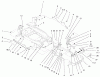 Toro 73580 (520Lxi) - 520Lxi Garden Tractor, 1999 (9900001-9999999) Ersatzteile BUMPER & HOOD SUPPORT ASSEMBLY