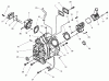 Toro 73580 (520Lxi) - 520Lxi Garden Tractor, 1999 (9900001-9999999) Ersatzteile CRANKCASE ASSEMBLY