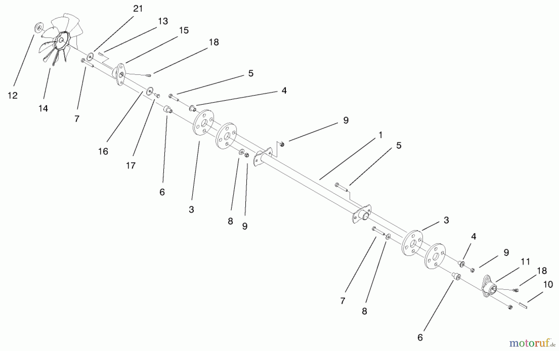 Toro Neu Mowers, Lawn & Garden Tractor Seite 1 73580 (520Lxi) - Toro 520Lxi Garden Tractor, 1999 (9900001-9999999) DRIVE SHAFT ASSEMBLY