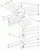 Toro 73580 (520Lxi) - 520Lxi Garden Tractor, 1999 (9900001-9999999) Ersatzteile LOWER POWER STEERING ASSEMBLY