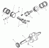 Toro 73580 (520Lxi) - 520Lxi Garden Tractor, 1999 (9900001-9999999) Ersatzteile PISTON & CRANKSHAFT ASSEMBLY