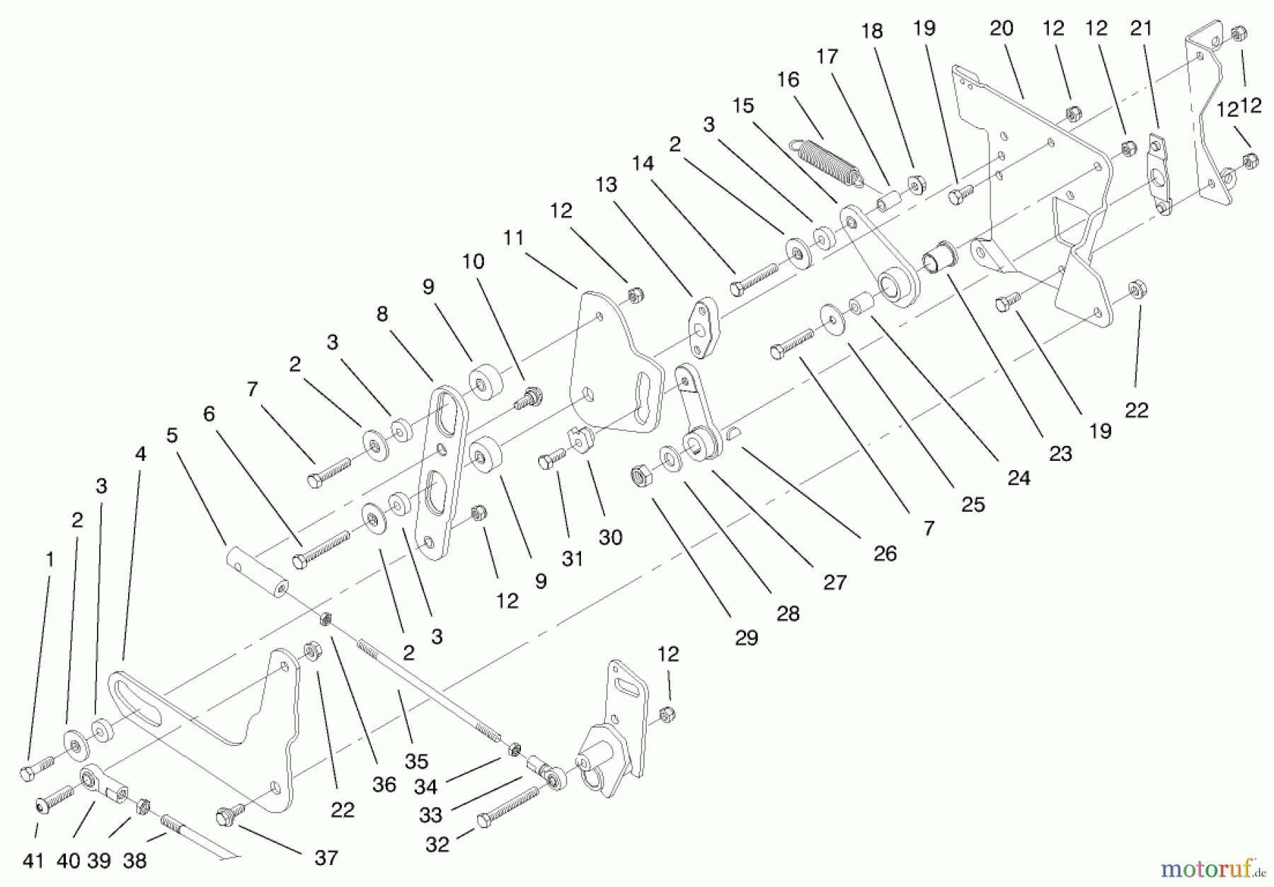 Toro Neu Mowers, Lawn & Garden Tractor Seite 1 73580 (520Lxi) - Toro 520Lxi Garden Tractor, 1999 (9900001-9999999) REAR SMART TURN ASSEMBLY
