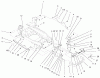 Toro 73580 (520Lxi) - 520Lxi Garden Tractor, 2000 (200000001-200999999) Ersatzteile BUMPER & HOOD SUPPORT ASSEMBLY
