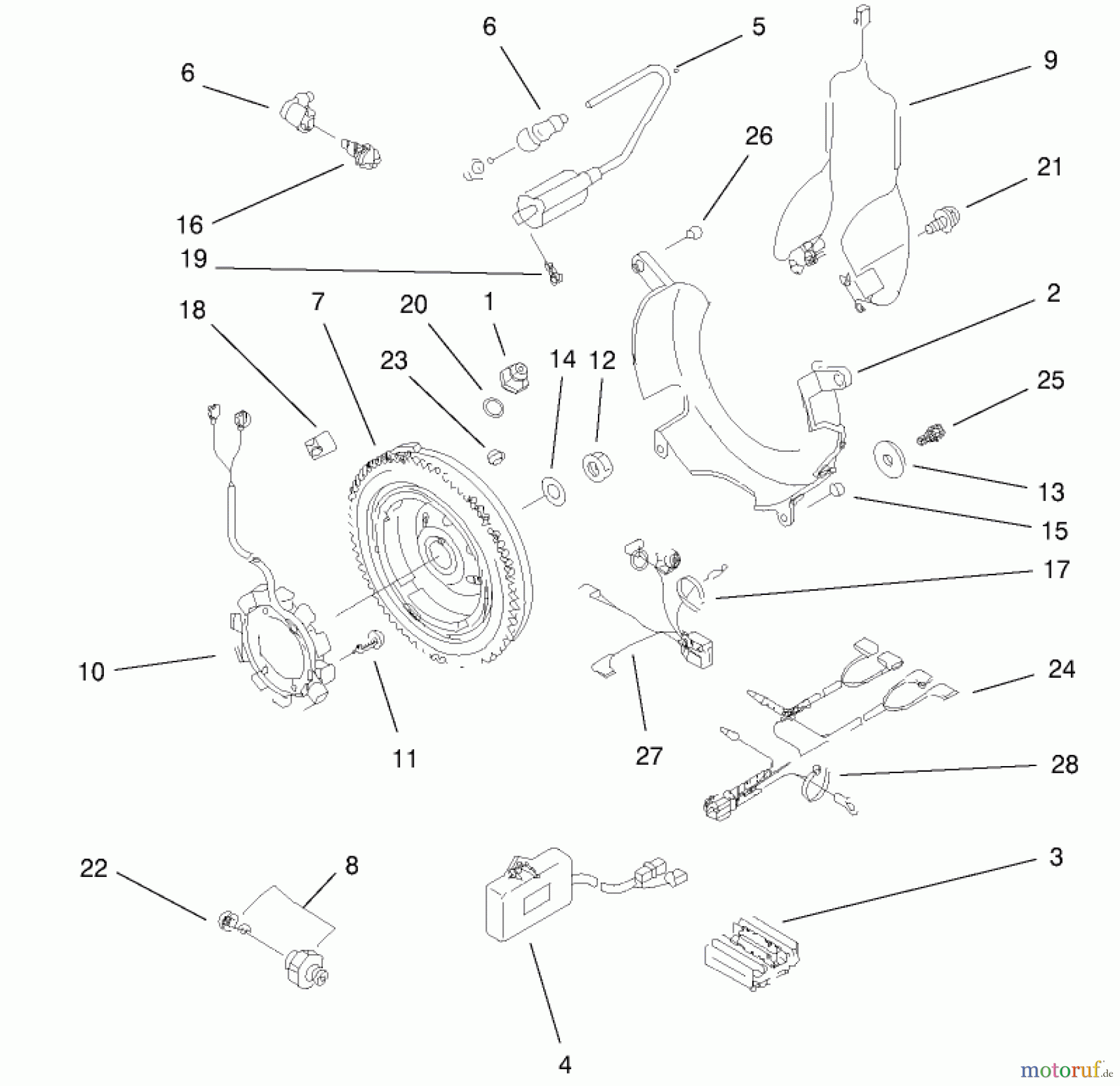  Toro Neu Mowers, Lawn & Garden Tractor Seite 1 73580 (520Lxi) - Toro 520Lxi Garden Tractor, 2000 (200000001-200999999) ELECTRICAL ASSEMBLY #2