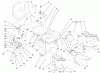 Toro 73580 (520Lxi) - 520Lxi Garden Tractor, 2000 (200000001-200999999) Ersatzteile FENDER, FOOTREST, & SEAT ASSEMBLY