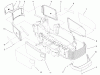 Toro 73580 (520Lxi) - 520Lxi Garden Tractor, 2000 (200000001-200999999) Ersatzteile GRILLE & SIDE PANELS ASSEMBLY