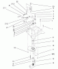Toro 73580 (520Lxi) - 520Lxi Garden Tractor, 2000 (200000001-200999999) Ersatzteile LOWER MANUAL STEERING ASSEMBLY