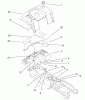 Toro 73547 (520Lxi) - 520Lxi Garden Tractor, 2001 (210000001-210999999) Ersatzteile FENDER & FUEL SYSTEM ASSEMBLY