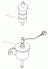Toro 73547 (520Lxi) - 520Lxi Garden Tractor, 2001 (210000001-210999999) Ersatzteile FUEL PUMP & FILTER ASSEMBLY