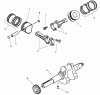 Toro 73547 (520Lxi) - 520Lxi Garden Tractor, 2001 (210000001-210999999) Ersatzteile PISTON & CRANKSHAFT ASSEMBLY