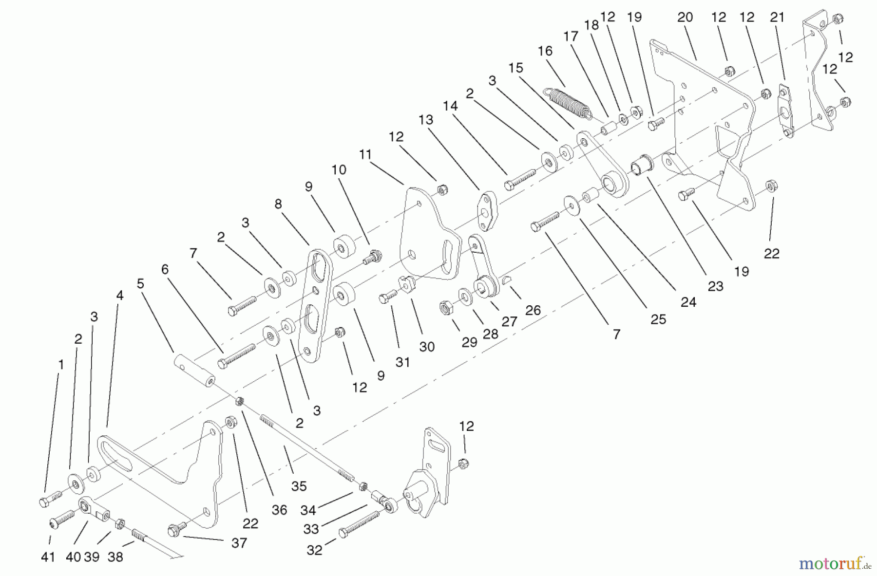 Toro Neu Mowers, Lawn & Garden Tractor Seite 1 73580 (520Lxi) - Toro 520Lxi Garden Tractor, 2001 (210000001-210999999) SMART TURN REAR ASSEMBLY