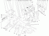Toro 73547 (520Lxi) - 520Lxi Garden Tractor, 2001 (210000001-210999999) Ersatzteile STEERING TOWER & FUEL TANK SUPPORTS ASSEMBLY