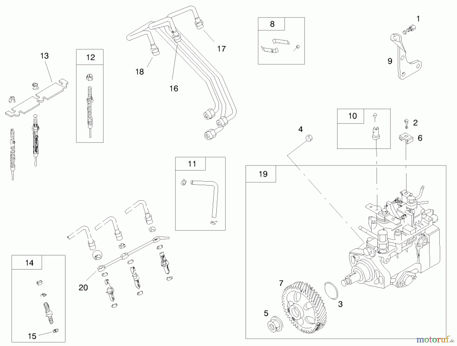 Toro Neu Mowers, Lawn & Garden Tractor Seite 1 73550 (523Dxi) - Toro 523Dxi Garden Tractor, 1998 (8900001-8999999) ENGINE ASSEMBLY #4
