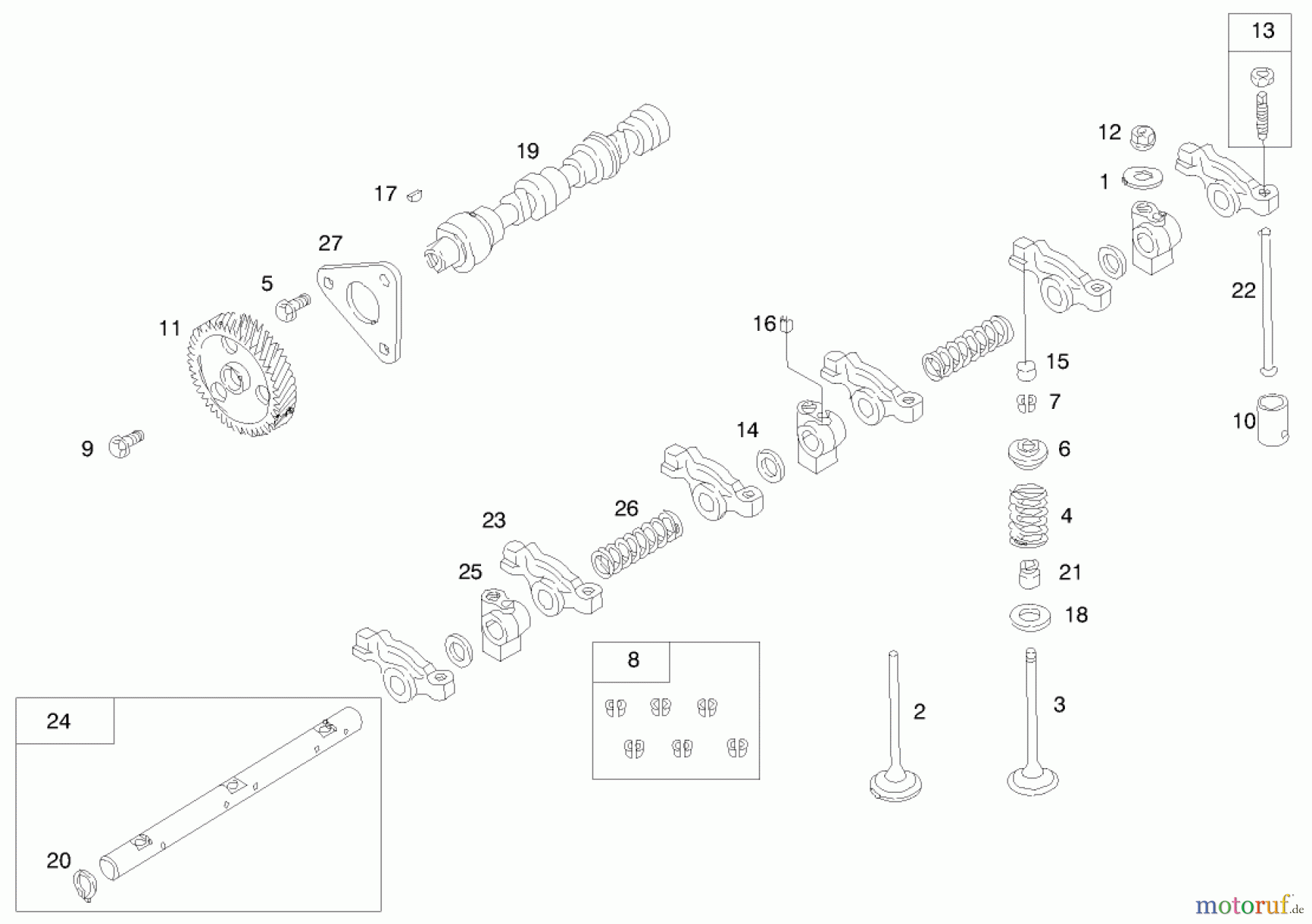 Toro Neu Mowers, Lawn & Garden Tractor Seite 1 73550 (523Dxi) - Toro 523Dxi Garden Tractor, 1998 (8900001-8999999) ENGINE ASSEMBLY #5