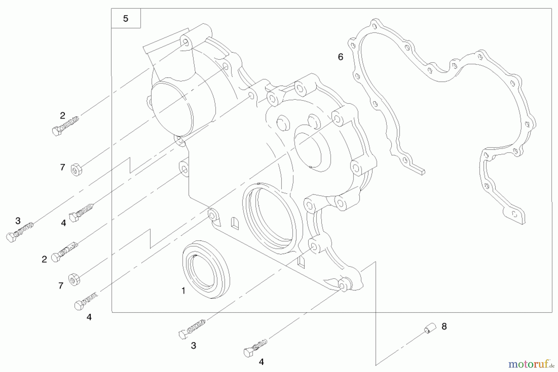Toro Neu Mowers, Lawn & Garden Tractor Seite 1 73550 (523Dxi) - Toro 523Dxi Garden Tractor, 1998 (8900001-8999999) ENGINE ASSEMBLY #7