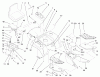 Toro 73550 (523Dxi) - 523Dxi Garden Tractor, 1998 (8900001-8999999) Ersatzteile FENDER, FOOTREST, & SEAT ASSEMBLY