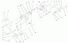 Toro 73550 (523Dxi) - 523Dxi Garden Tractor, 1998 (8900001-8999999) Ersatzteile HYDRO LIFT LOWER ASSEMBLY