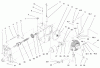 Toro 73550 (523Dxi) - 523Dxi Garden Tractor, 1998 (8900001-8999999) Ersatzteile HYDRO TRANS AXLE ASSEMBLY #2